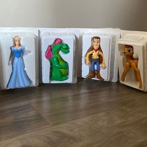 Walt Disney Character Figurines - Collectibles (x4)